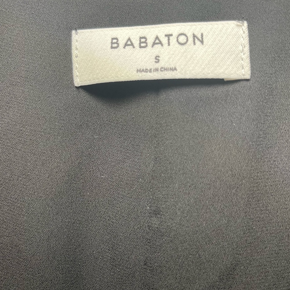 Babaton Artizia Dress Womens Small Black Wallace Wrap Mini Cocktail Party Date - Picture 5 of 7